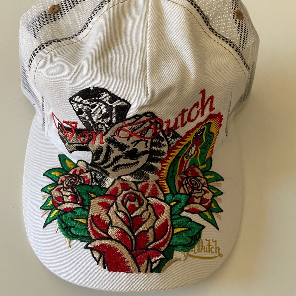 Von Dutch Floral Embroidered Trucker